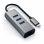 Concentrateur Satechi ST-TC2N1USB31AM USB-C 3xUSB 3.0 et Ethernet Gris