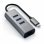 Concentrateur Satechi ST-TC2N1USB31AM USB-C 3xUSB 3.0 et Ethernet Gris