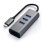 Concentrateur Satechi ST-TC2N1USB31AM USB-C 3xUSB 3.0 et Ethernet Gris