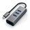 Concentrateur Satechi ST-TC2N1USB31AM USB-C 3xUSB 3.0 et Ethernet Gris