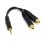 Audiokabel StarTech.com MUY1MFF 3,5mm Y-Adapter Stereo 15cm Schwarz