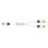 Câble audio Real Cable YRCA-1 0,20 m Duplicateur RCA haute qualité