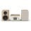Microcadena Pure Classic Stereo Mini 40W RMS Bluetooth DAB+ CD Roble/Blanco