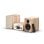 Microcadena Pure Classic Stereo Mini 40W RMS Bluetooth DAB+ CD Roble/Blanco