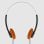 Auriculares Muse M-206 CF filaires USB-C On-Ear, contrôle du volume, orange