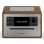 Microchaîne Sonoro ELITE 25W RMS Bluetooth DAB FM CD USB Réveil Noyer/Argent