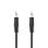 Cable de audio Nedis CAGL22000BK20 Jack 3,5 mm macho/macho 2 m negro