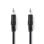 Cable de audio Nedis CAGL22000BK20 Jack 3,5 mm macho/macho 2 m negro