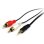 Cable de audio Startech MU3MMRCA Jack 3,5 mm a 2 x RCA 0,92 m negro