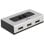 Switch video DeLock 87668 DisplayPort 3 porte 2560x1440 Nero Grigio