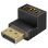 Adaptateur Goobay 77129 DisplayPort 8K 90° supérieur UHD HDR noir