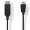 Adaptateur vidéo Nedis CCGL37101BK20 DisplayPort vers HDMI 2 m Noir