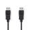 Cavo DisplayPort Nedis CCGL37010BK30 3 m 4K 1.2 PVC Nero