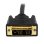 Adaptador de cable de vídeo StarTech HDMI a DVI-D 1,5 m negro chapado en oro