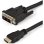 Adaptador de cable de vídeo StarTech HDMI a DVI-D 1,5 m negro chapado en oro