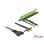 Tarjeta riser DeLock 85763 PCIe x1 a x16 cable flexible 60 cm SATA