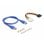 Scheda Riser DeLock 41442 PCIe x1 a 3x PCIe x1 con cavo USB 50 cm e alimentazione SATA