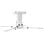 Supporto proiettore Meliconi PRO 100 soffitto bianco 15 kg rotazione 360°