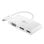 Adaptador gráfico USB Goobay 52412 USB-C a HDMI DisplayPort VGA blanco compacto