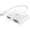 Adaptador Goobay 52430 USB C a HDMI y VGA Blanco Conectividad Dual