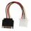 Cable de alimentación interna Nedis CCGP73530VA015 SATA a Molex 4 pines 0,15 m