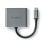 Adattatore grafico USB-C Nedis CCGB64670BK01 2x HDMI 4K Alluminio Nero