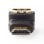Adaptador HDMI Nedis CVGB34901BK macho a hembra ángulo 90° negro
