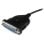 Cable paralelo StarTech ICUSB1284D25 USB a DB25 1,8 m Negro para impresora