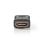 Adaptateur HDMI NEDIS CVGB34900BK Femelle/Femelle Plaqué Or Noir