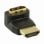 Adaptador HDMI Nedis CVGB34902BK hembra a hembra, ángulo 270°, negro