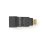 Adaptateur HDMI NEDIS CVGP34905BK Mâle/Femelle Pivotant Or Noir