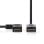 Câble HDMI NEDIS CVGP34260BK15 1,5 m angle droit 4K Ethernet contacts or