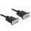 Cavo seriale DeLock 87525 DB-9 F/F 10 m Nero connettori diritti