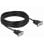 Cavo seriale DeLock 87525 DB-9 F/F 10 m Nero connettori diritti