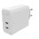 Chargeur Mophie 409909304 USB-C GaN 67W Blanc 3 ports Charge rapide