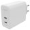 Chargeur Mophie 409909304 USB-C GaN 67W Blanc 3 ports Charge rapide