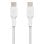 Cavo USB Belkin CAB004BT1MWH2PK 1m USB-C a USB-C Nylon Bianco Confezione 2pz