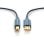 Cable USB Clicktronic 70096 1,8 m USB 2.0 A a B macho chapado en oro azul