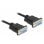 Cavo seriale DeLock 87516 DB-9 F/F 5 m Nero PVC dorato