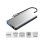 Hub USB-C 9-en-1 Akashi ALTHUB9IN1TC HDMI VGA 100W Ethernet 4K