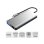 Hub USB-C 9-en-1 Akashi ALTHUB9IN1TC HDMI VGA 100W Ethernet 4K