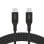 Cavo USB-C Belkin CAB015bt2MBK 2 m 240W Nylon Nero Ricarica Rapida