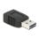 Adattatore DeLock 65520 USB 2.0 A maschio a A femmina placcato oro nero