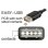 Cabo USB DeLock 81536 USB-C a USB-A 2.0 1 m Preto