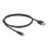 Cabo USB DeLock 81536 USB-C a USB-A 2.0 1 m Preto