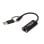Adaptador MicroConnect MC-USBACNET2.5G USB-C a RJ-45 2,5 GbE 0,2 m Negro