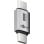 Adaptador USB-C Goobay 74448 Macho-Macho USB4 40Gbps 240W Plata