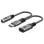 Cavo Goobay 74524 USB-C a USB-C + Jack 3,5 mm 1,5 m Nero/Grigio