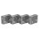 Bloqueador de port USB Lindy 40454 Kit 4 bloqueurs et 1 clé blanc ABS