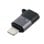 Cambiador de género MicroConnect MC-USBCLIGHT USB-C hembra a Lightning macho plata